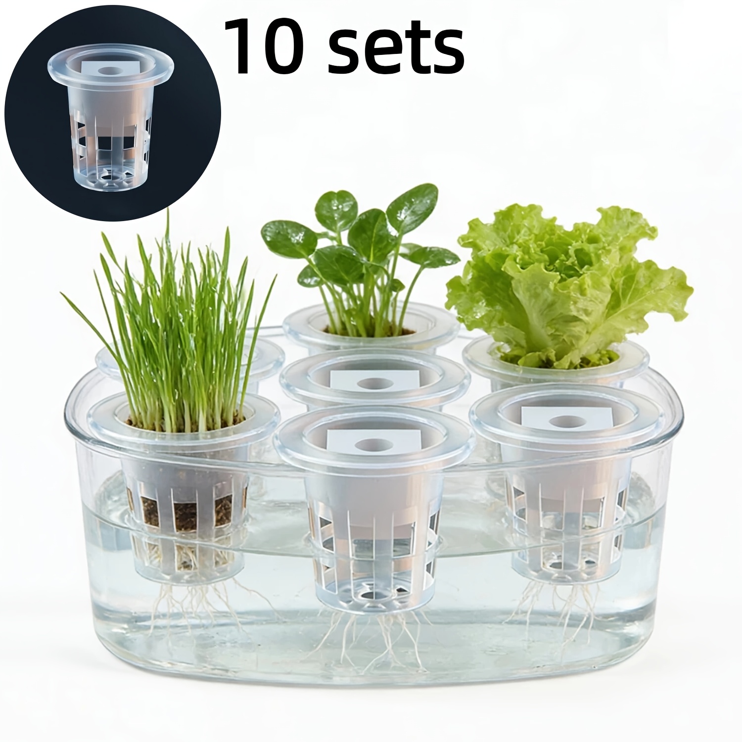 10pcs Hydroponic Seedling Bask - Seed Starter Tray recension och pris