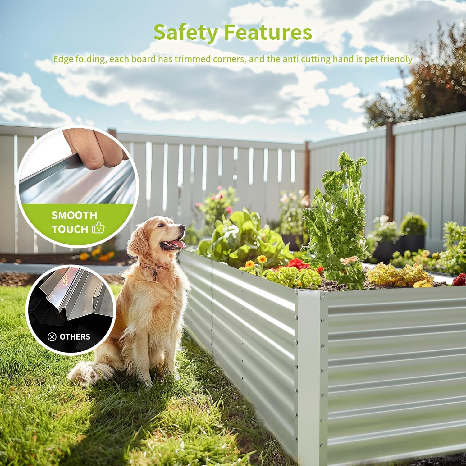 Outdoor Galvanized Raised Gard - Raised Garden Bed recension och pris