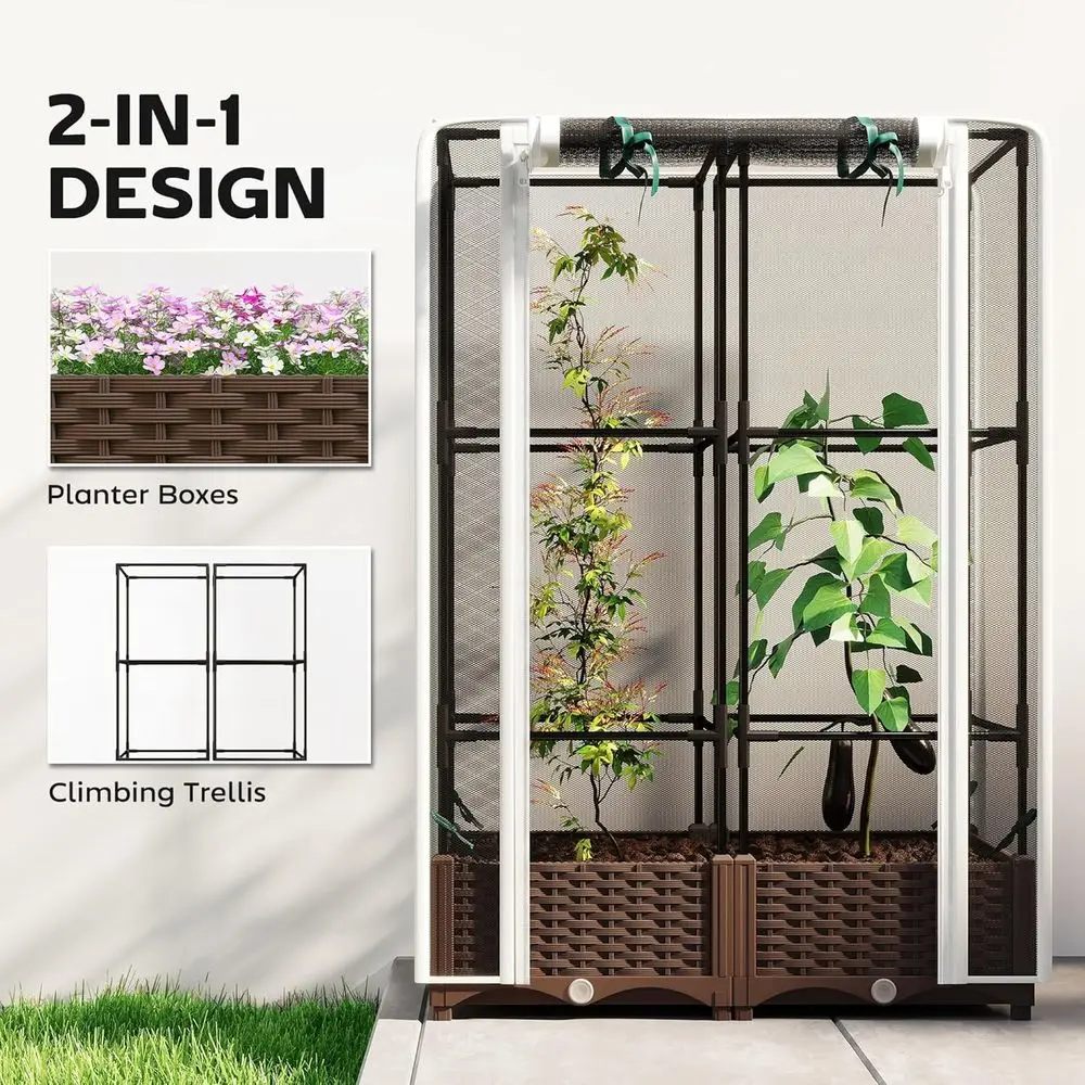 Elevated Garden Bed with Trell - Self Watering Planter recension och pris