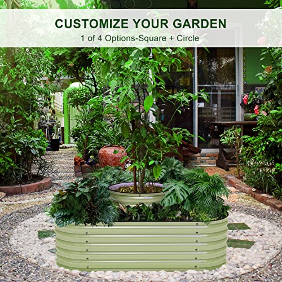 Outdoor modular galvanized ste - Raised Garden Bed recension och pris