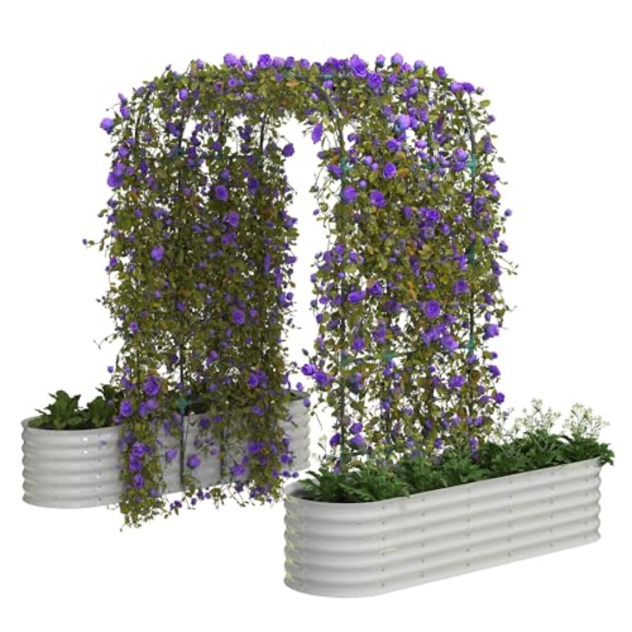 96 Tall Galvanized Raised Gard - Vertical Planter recension och pris