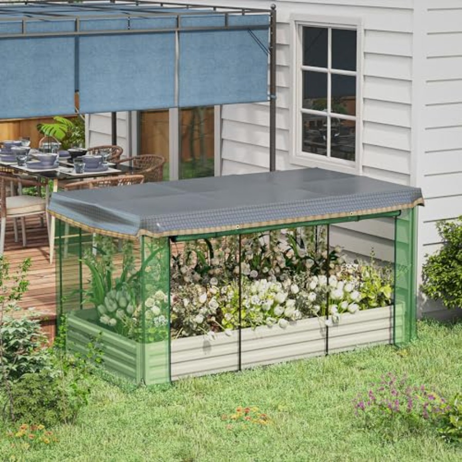 7.3 x 3.4 x 1 ft Galvanized Ra - Raised Garden Bed recension och pris