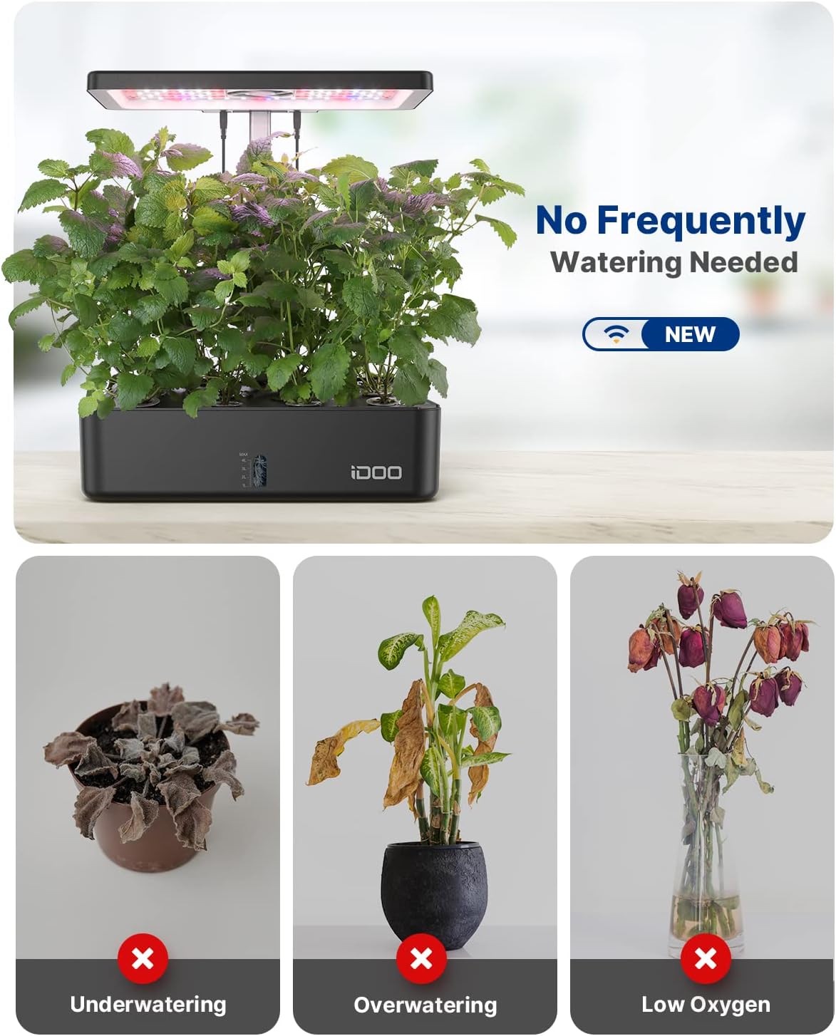 12 Pods WiFi Hydroponics Growi - Indoor Herb Garden recension och pris