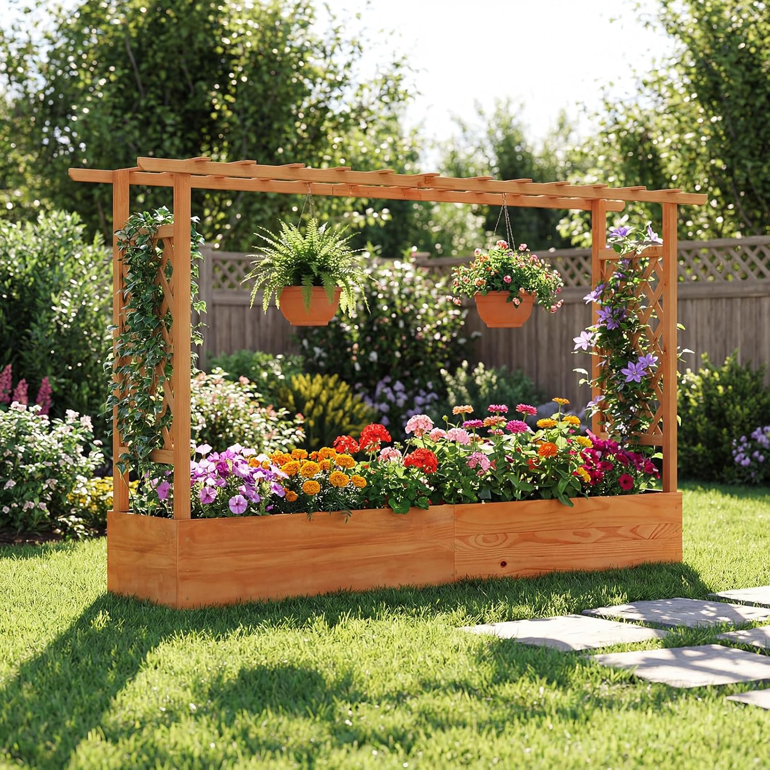 Outdoor Patio Raised Garden Be - Raised Garden Bed recension och pris